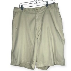 Under Armour Men's Chino Shorts‎ Size 38 Beige Active Performance Lightweight
